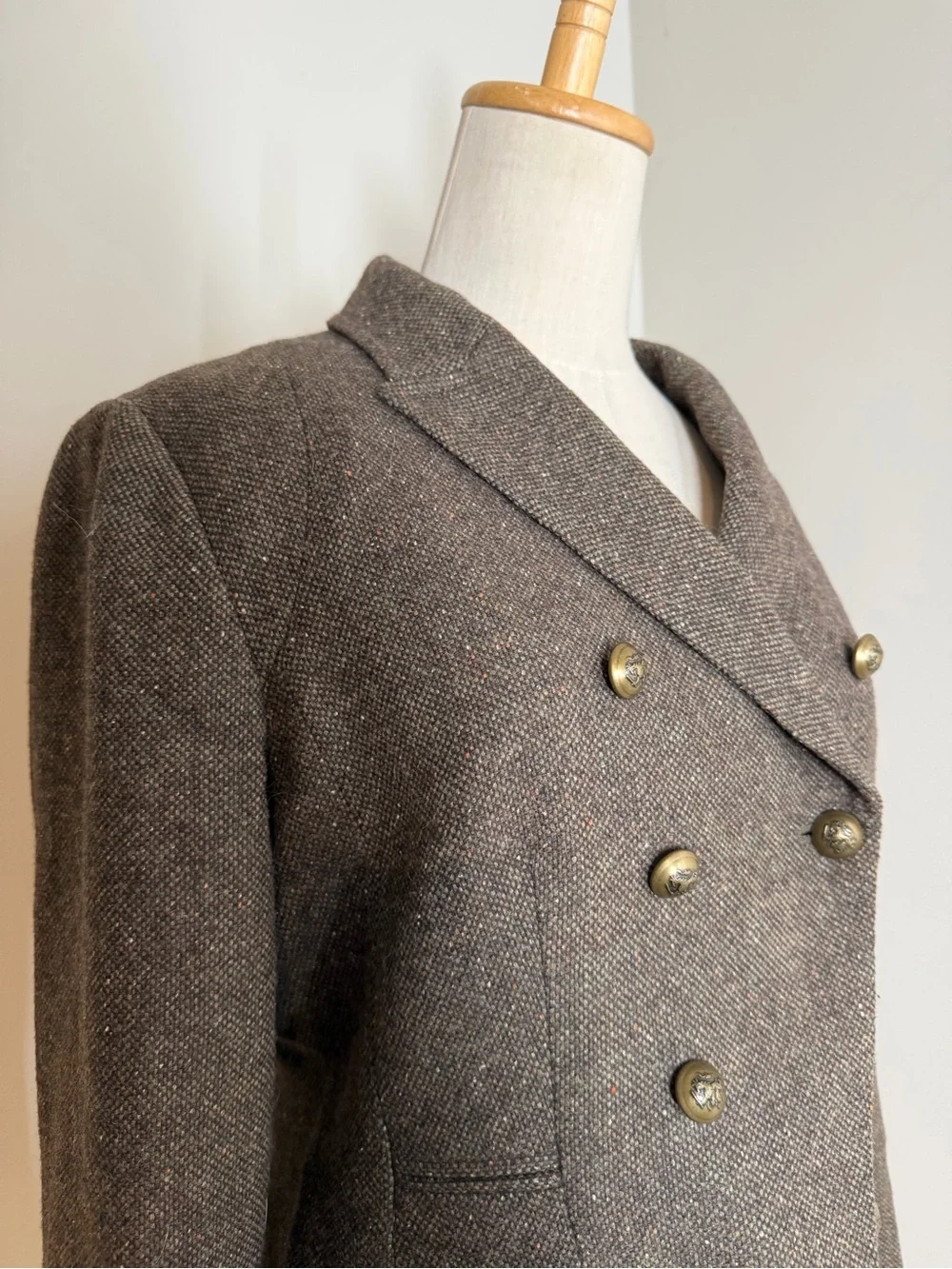 Banana Republic Women’s Tweed Military-Inspired -SZ 10- Double-Breasted Blazer